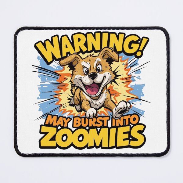 Item preview, Warning: May Burst Into Zoomies – Funny Dog Hyper Energy Shirt designed and sold by Activity01.