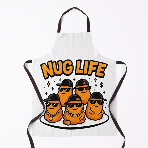 Item preview, Nug Life – Funny Chicken Nugget Addict Retro Foodie Design designed and sold by Rajasekar.