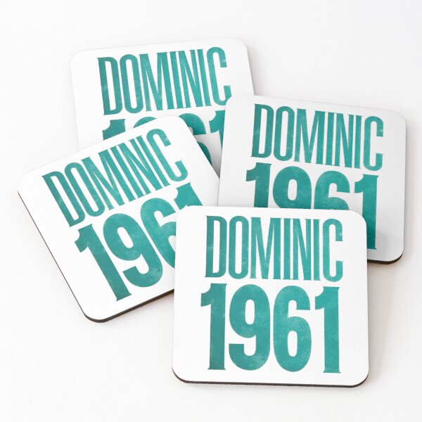 Item preview, Dominic 1961 Retro Vintage Typography designed and sold by AlexLineArt.