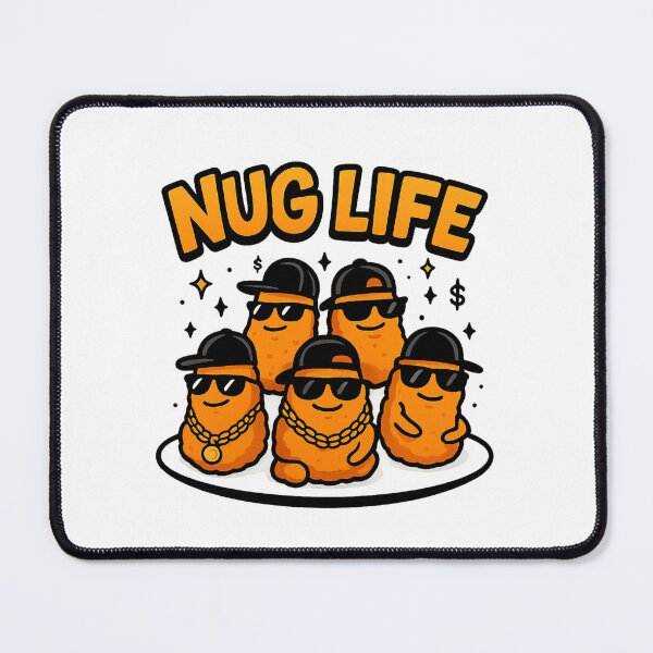 Item preview, Nug Life – Funny Chicken Nugget Addict Retro Foodie Design designed and sold by Rajasekar.