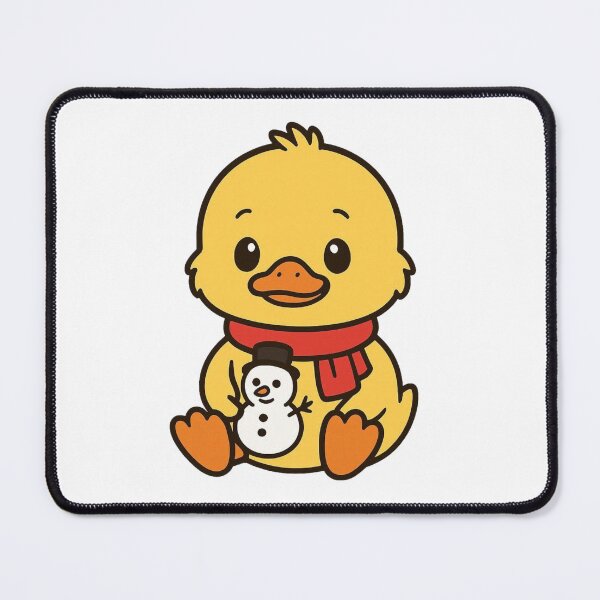 Item preview, Baby Duck with Snowman Toy – Sweet Christmas Animal designed and sold by Confuzz1ed.