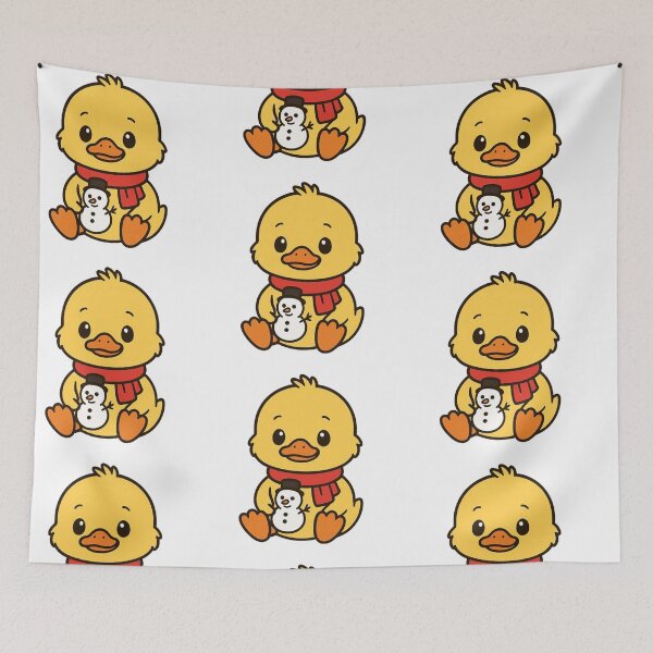 Item preview, Baby Duck with Snowman Toy – Sweet Christmas Animal designed and sold by Confuzz1ed.