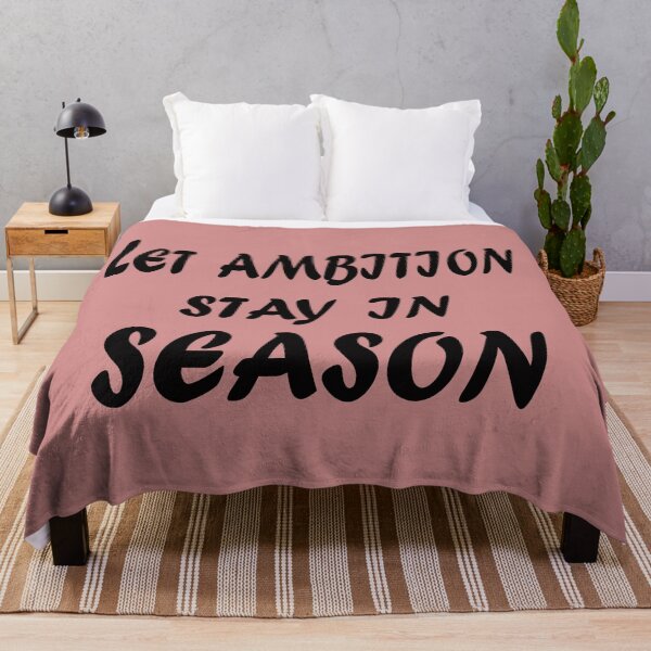 Item preview, Let Ambition Stay in Season – Evergreen Motivation Quote Design designed and sold by ArtNestVerse.