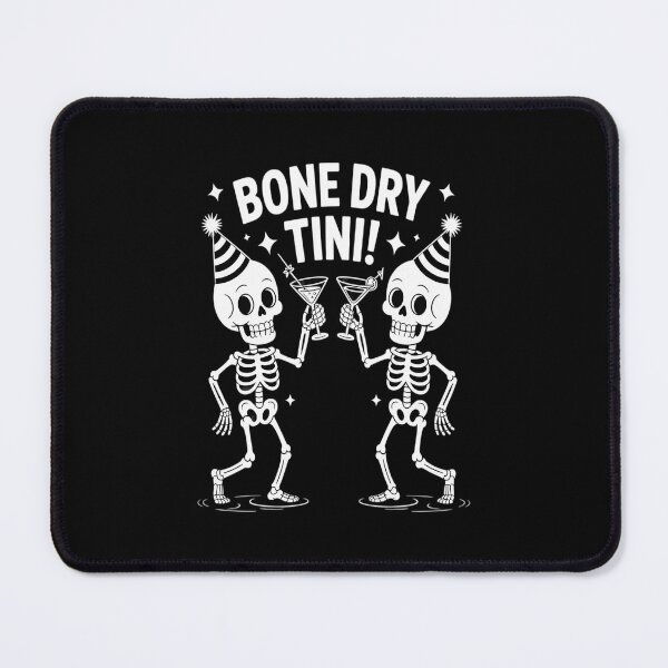 Item preview, Bone Dry Tini Skeleton Drinking Martini Cocktail Halloween designed and sold by RayArmstrong.