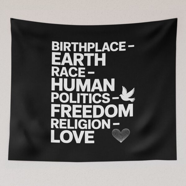 Item preview, Birthplace Earth Race Human Politics designed and sold by AmparoBoyle.