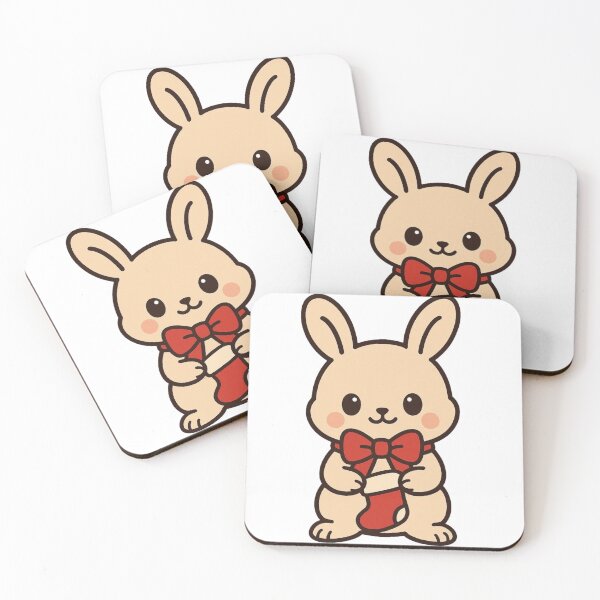 Item preview, Baby Bunny with Christmas Stocking – Cute Holiday Character designed and sold by Confuzz1ed.