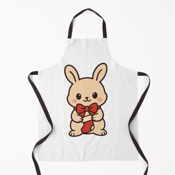 Item preview, Baby Bunny with Christmas Stocking – Cute Holiday Character designed and sold by Confuzz1ed.