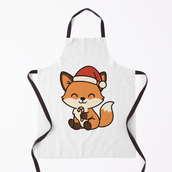 Item preview, Baby Fox with Santa Hat and Candy Cane – Cute Christmas Animal designed and sold by Confuzz1ed.