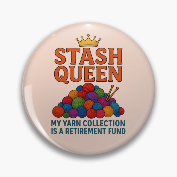 Item preview, Stash Queen – Funny Yarn Lover Quote for Crocheters & Knitters designed and sold by MarJul.