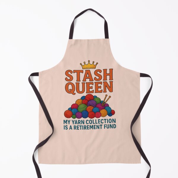 Item preview, Stash Queen – Funny Yarn Lover Quote for Crocheters & Knitters designed and sold by MarJul.