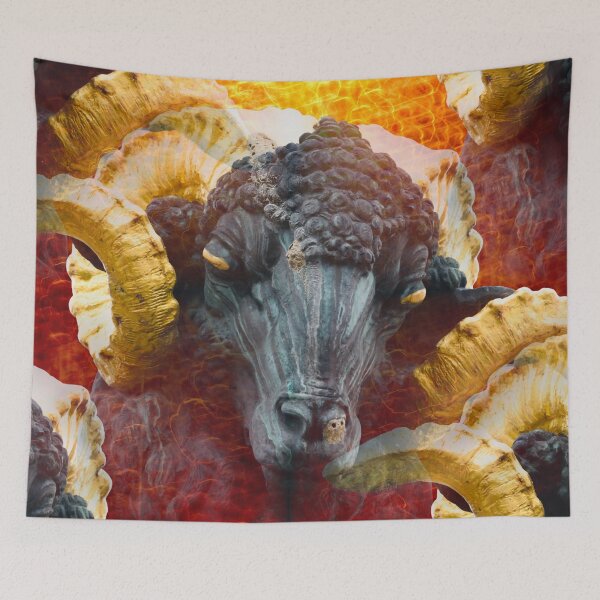 Item preview, Golden Aries – Power in Fire / Swiss Artwork Photography designed and sold by Raphael Wolf.