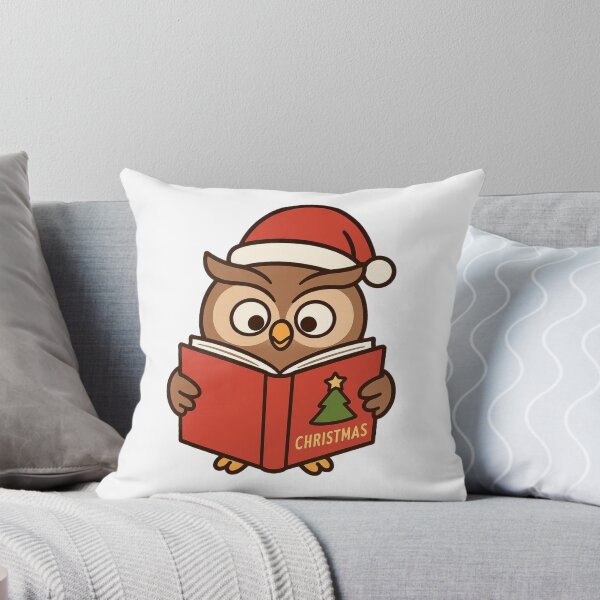 Item preview, Christmas Owl Reading Storybook – Festive Holiday Character designed and sold by Confuzz1ed.