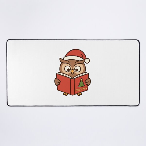 Item preview, Christmas Owl Reading Storybook – Festive Holiday Character designed and sold by Confuzz1ed.