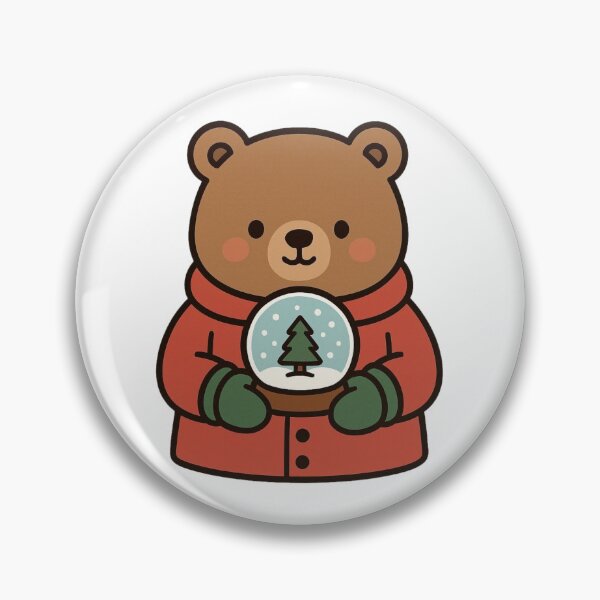 Item preview, Winter Bear Holding Snow Globe – Festive Christmas Design designed and sold by Confuzz1ed.