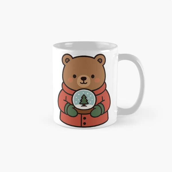Item preview, Winter Bear Holding Snow Globe – Festive Christmas Design designed and sold by Confuzz1ed.