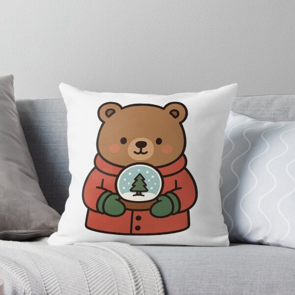 Item preview, Winter Bear Holding Snow Globe – Festive Christmas Design designed and sold by Confuzz1ed.