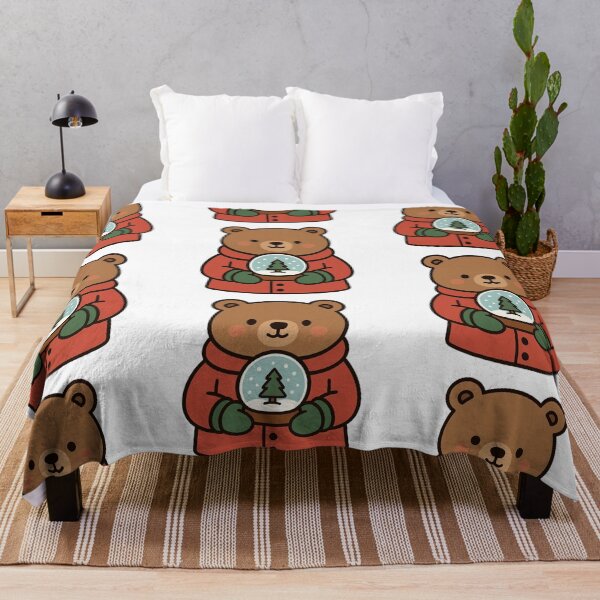 Item preview, Winter Bear Holding Snow Globe – Festive Christmas Design designed and sold by Confuzz1ed.