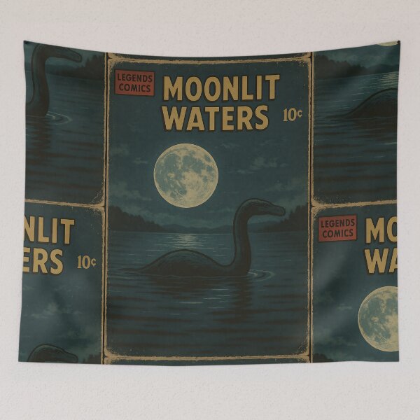 Item preview, Loch Ness Monster: Moonlit Waters designed and sold by bapupa.