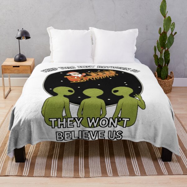 Item preview, Aliens looking out of ufo window santa wow designed and sold by JamesDunican.