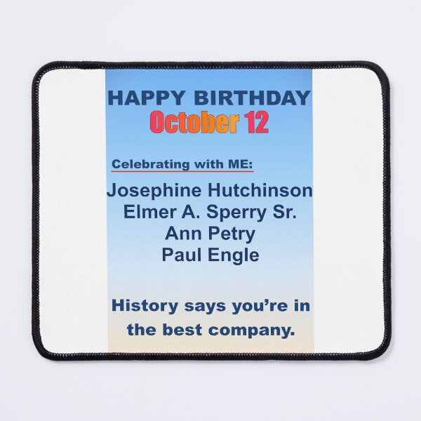 Item preview, October 12 – Famous Americans Celebrating with ME designed and sold by ariksworld.
