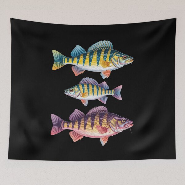 Item preview, Black Fly Peacock Smallmouth Bass Fishing Redfish Sun designed and sold by FranzFriesen.