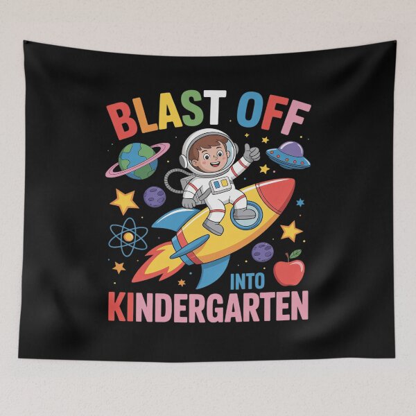 Item preview, Blast Off Into Kindergarten Space Back To School designed and sold by HaileyRobel.