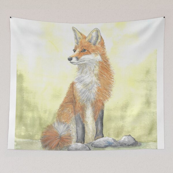 Item preview, Fox by the roadside designed and sold by Sandra  Steinke.