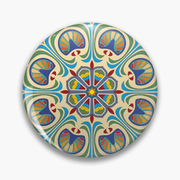 Item preview, Bright original mandala design in cream designed and sold by ChimaHome.