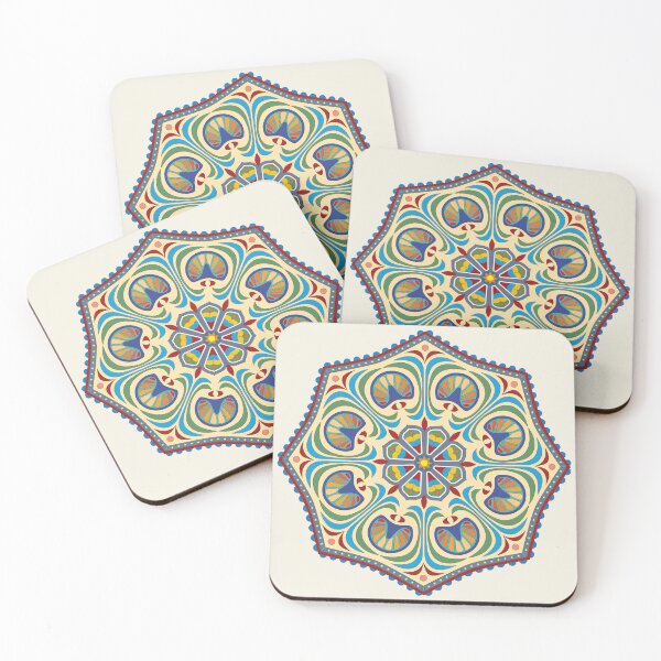 Item preview, Bright original mandala design in cream designed and sold by ChimaHome.
