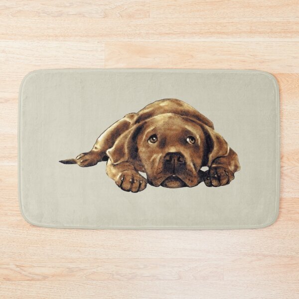 Item preview, Chocolate Labrador, Lazy Dog Illustration designed and sold by JoyfulWhimsy.