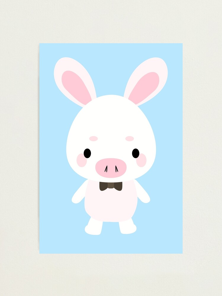 Pig Rabbit Plush You are beautiful Photographic Print for Sale by Taka Takahashi Redbubble