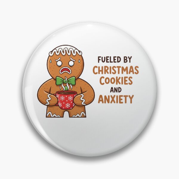 Item preview, Fueled by Christmas Cookies and Anxiety Funny Holiday Sticker designed and sold by Basferr..