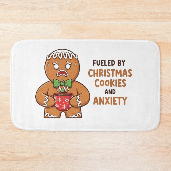 Item preview, Fueled by Christmas Cookies and Anxiety Funny Holiday Sticker designed and sold by Basferr..