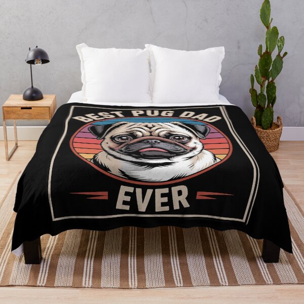 Item preview, Best Pug Dad Ever designed and sold by FranzFriesen.