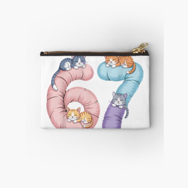 Item preview, Cute Cats Kitten Sleeping On Numbers 67 Birthday Cat Mom Gift designed and sold by RannaHile.