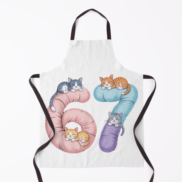 Item preview, Cute Cats Kitten Sleeping On Numbers 67 Birthday Cat Mom Gift designed and sold by RannaHile.
