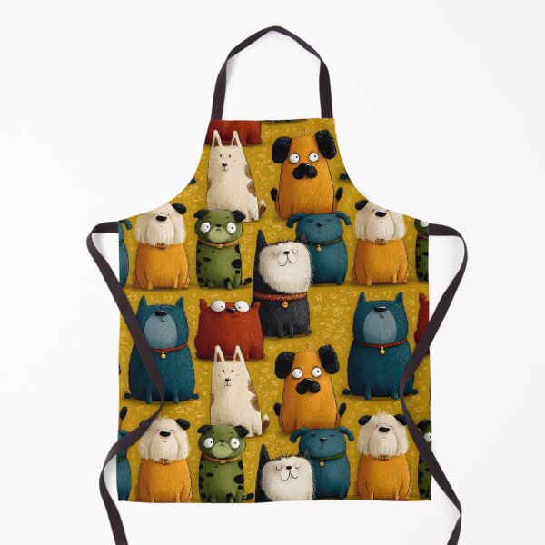 Item preview, Cute Dogs Funny Dog Lover Cartoon Animals Retro Pattern designed and sold by SecretDicer.