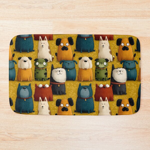 Item preview, Cute Dogs Funny Dog Lover Cartoon Animals Retro Pattern designed and sold by SecretDicer.