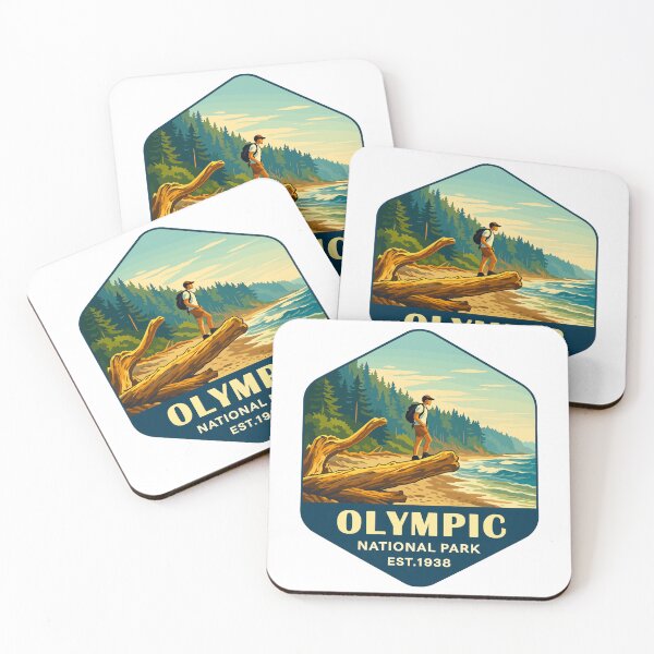 Item preview, Olympic National Park Retro Sticker designed and sold by Ismeal Von.