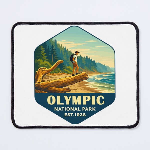 Item preview, Olympic National Park Retro Sticker designed and sold by Ismeal Von.