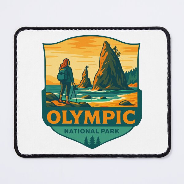 Item preview, Olympic National Park Retro Sticker designed and sold by Ismeal Von.