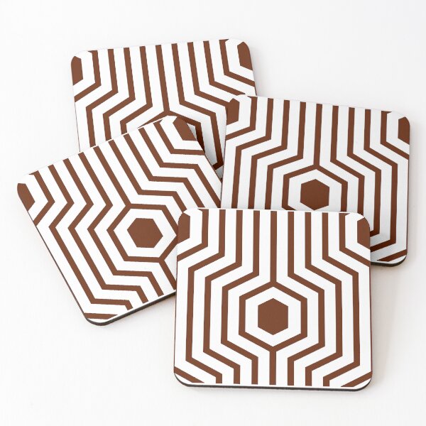 Item preview, Hurdle-Moody Dark Burnt Red & White designed and sold by Fabricatemyart.