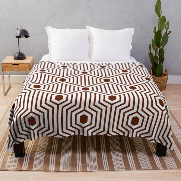 Item preview, Hurdle-Moody Dark Burnt Red & White designed and sold by Fabricatemyart.