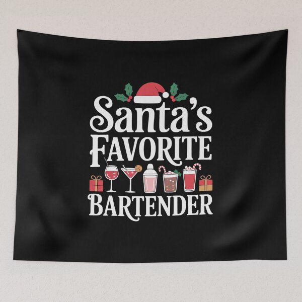 Item preview, Bartender Xmas Santa's Favorite Bartender Christmas designed and sold by marcusry.