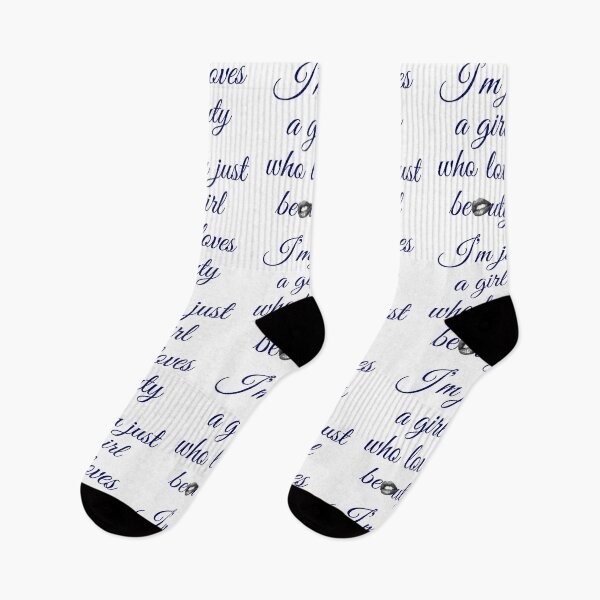 Item preview, I'm just a girl who loves beauty navy blue  designed and sold by Aisa1-45.