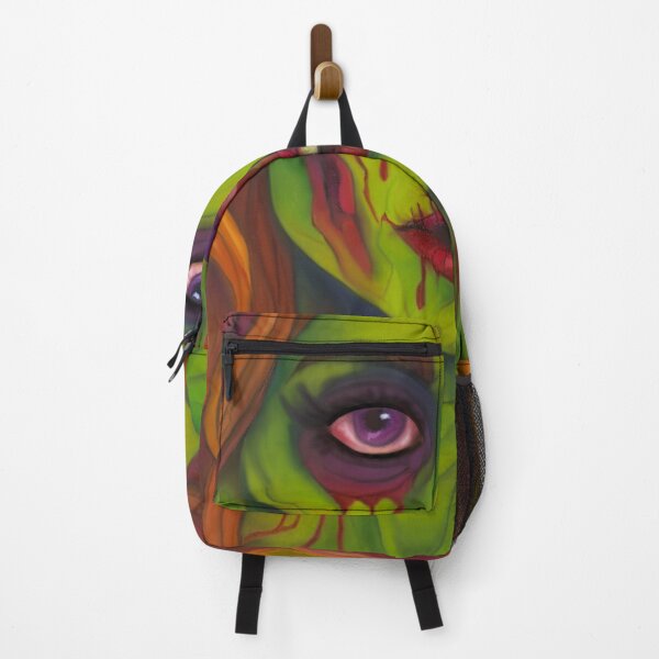 Item preview, Undead Radiance – Neon Zombie Portrait with Retro Horror Glow designed and sold by DzurDesigns .