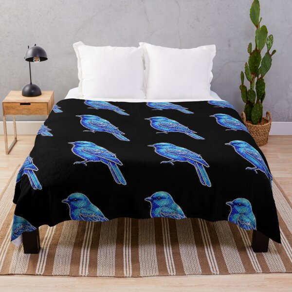 Item preview, blue bird design. The Blue Bird"​"The Diamond Outline". designed and sold by ZyVoAli.