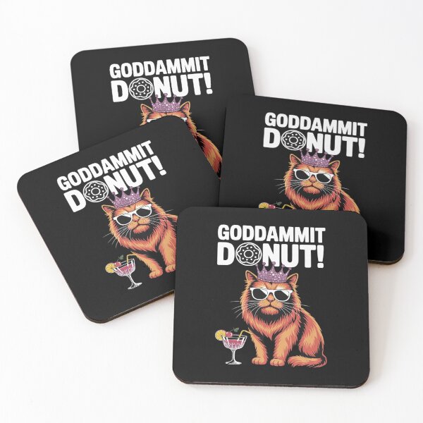 Item preview, Womens Goddammit Donut Princess Cat Glasses Men Women  designed and sold by BeetleMalon.