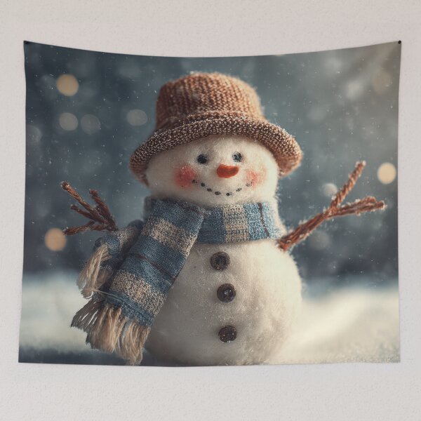Item preview, Chubby Snowman Playing in a Winter Wonderland designed and sold by christmas-xmas.