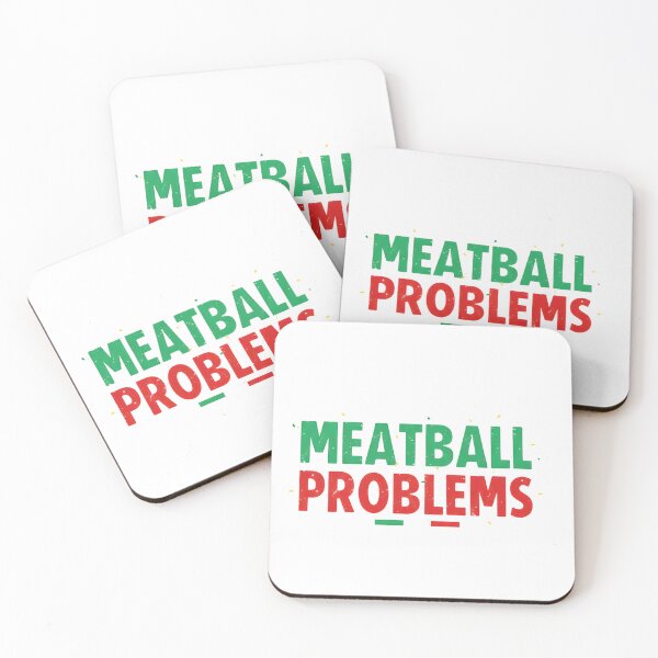 Item preview, Funny Meatball Problems Italian Pride Food Humor Flag Color Design designed and sold by Nouna11.